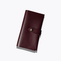 Burgundy Heritage | Handcrafted Deep Wine Leather Wallet with Brass Fastener
