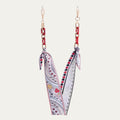 Mystic Fortune Eyewear Ribbon | Tarot Print Fabric & Bold Red Acetate Links