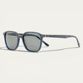 Blue Wood Texture Sunglasses | Dark Blue Frame with Wood Grain Finish