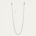 Rock Black Eyewear Chain | Metallic Black Beaded Accessory