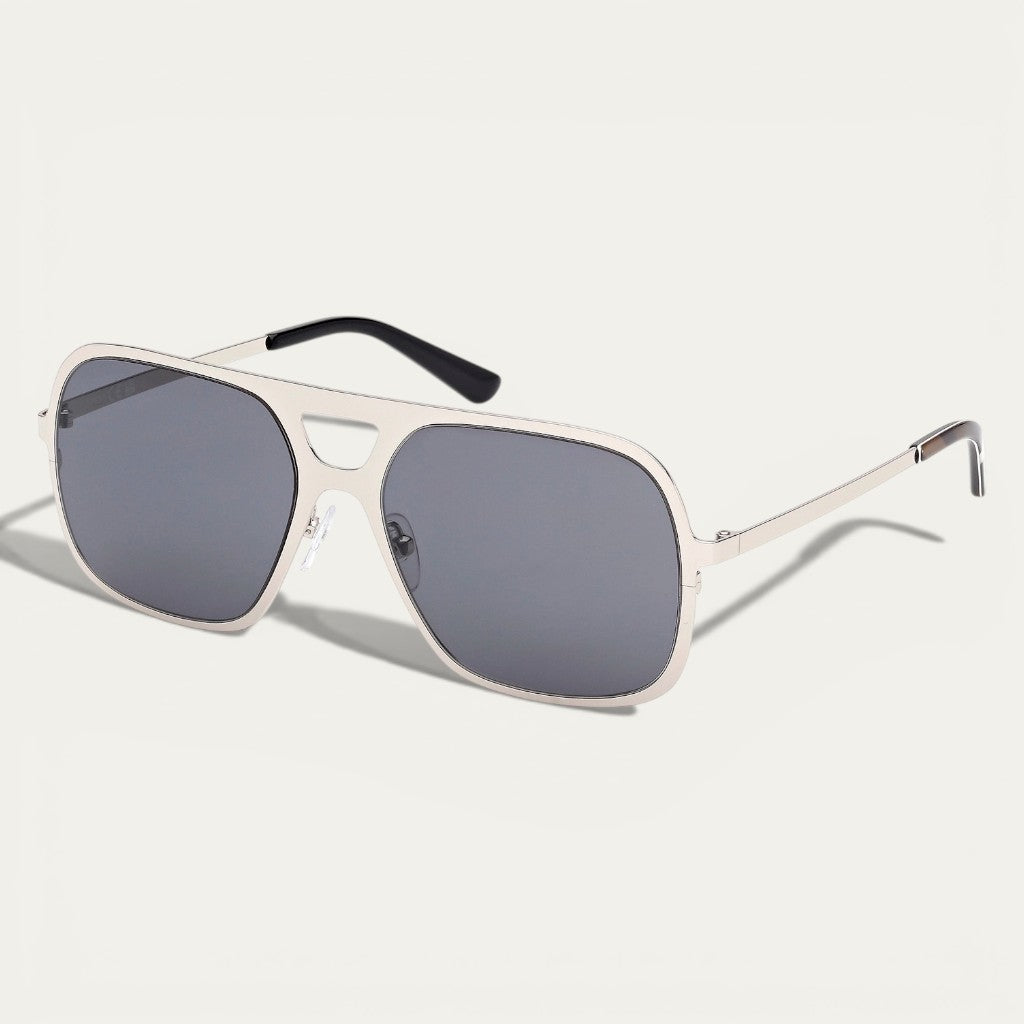 Pucci Aviator Sunglasses | Silver Metal Frame & Grey Lenses