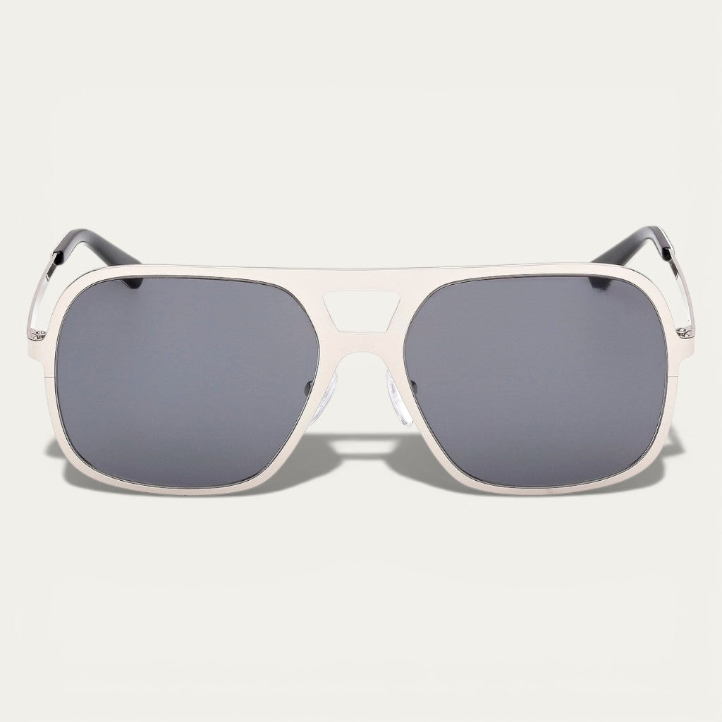 Pucci Aviator Sunglasses | Silver Metal Frame & Grey Lenses