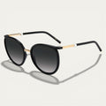 Carolina Pearl Sunglasses | Black Round Frame with Pearl Detail