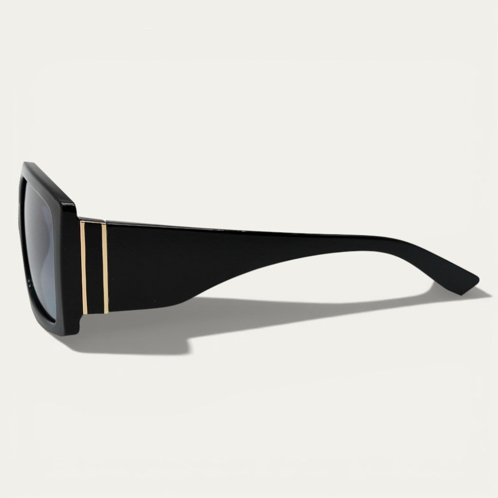 Black Square Gradient Sunglasses | Bold Frame & Polarized Lenses