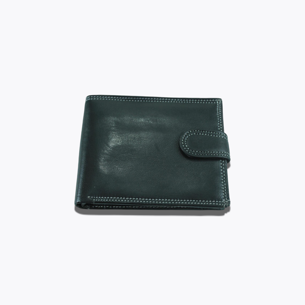 Heritage Mahogany | Classic Dark Brown Leather Bifold Wallet with Plaid Interior