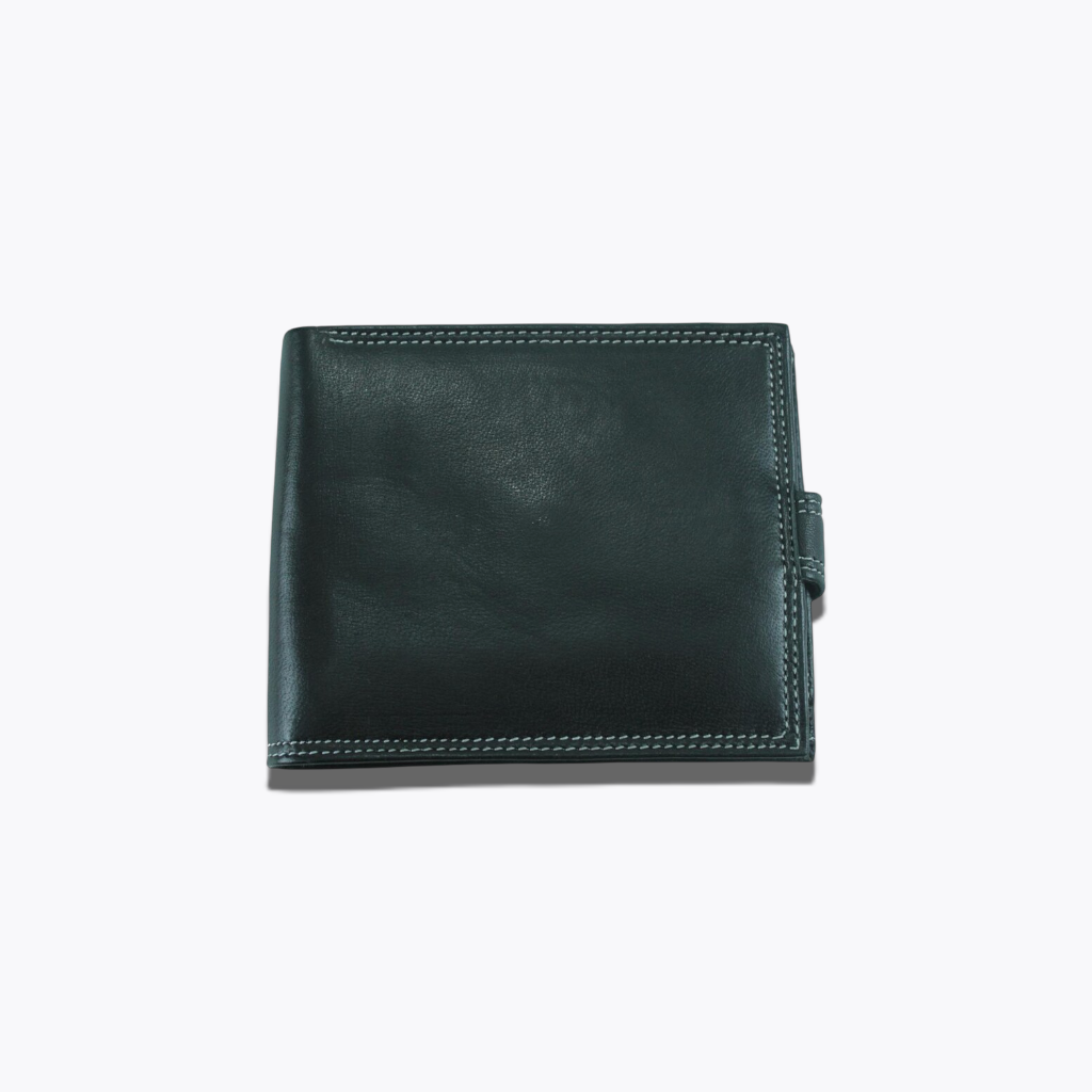 Heritage Mahogany | Classic Dark Brown Leather Bifold Wallet with Plaid Interior