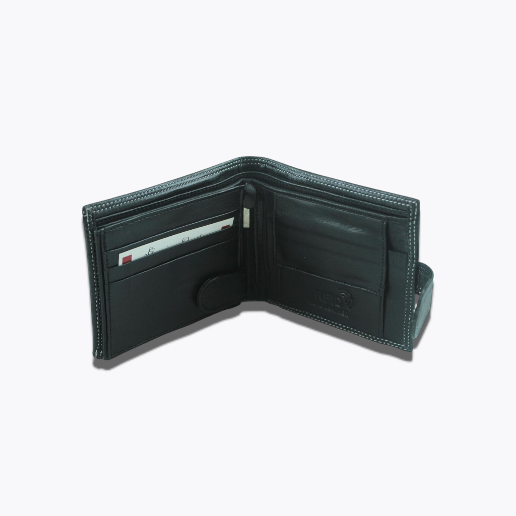 Heritage Mahogany | Classic Dark Brown Leather Bifold Wallet with Plaid Interior