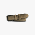 Olive Moss | Genuine Suede Belt with Matte Black Hardware